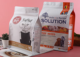 1kg 5kg 10kg Poli Köpek Maması Paketi Isı Yalıtımı Düz ​​Alt Yan Körüklü Çanta Alumium Folyo