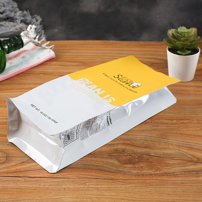 Gıda Sınıfı Fermuar 60mic Düz Tabanlı Stand Up Kılıfı Morinaga Tozu Çay Poşetleri Paketli Kahve Vanalı