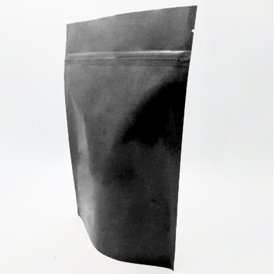 Alüminyum Folyo Isı Yalıtımı 16oz Zip Kilit Kılıfı Ambalajı 450g Mat Siyah Stand Up Kılıfı