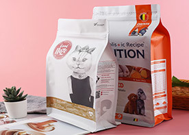 1kg 5kg 10kg Poli Köpek Maması Paketi Isı Yalıtımı Düz ​​Alt Yan Körüklü Çanta Alumium Folyo