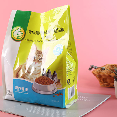 Zip Kilidi 12kg Geri Dönüştürülebilir Evcil Hayvan Yemi Ambalajı 600g Köpek Muamelesi Paketleme Torbaları