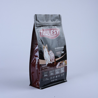 1KG 2.5KG Köpek Davranışları İçin Yaratıcı Ambalaj 2KG Köpek Bisküvi Ambalajı Sekiz Yan Mühür