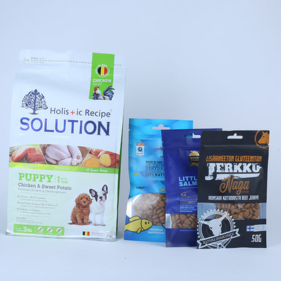 0.5kg Pet Gıda Ambalaj Torbası 1000g Düz Tabanlı Stand Up Kılıfı