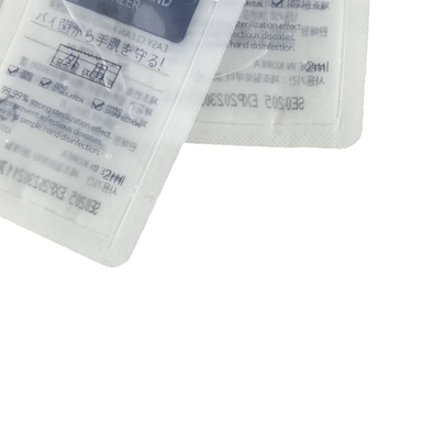 2ml 3ml 5ml Sıvı Poşet Ambalaj Tek Kullanımlık% 75 Alkol Jel Paketleme Poşeti