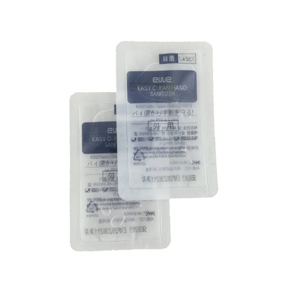2ml 3ml 5ml Sıvı Poşet Ambalaj Tek Kullanımlık% 75 Alkol Jel Paketleme Poşeti