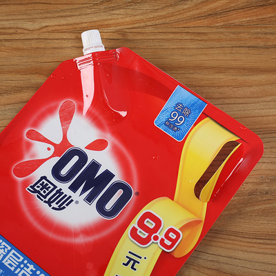Reçel için 60mic Lamine Stand Up Kılıfı Suyu Plastik İçecek Ambalajını Sıkın