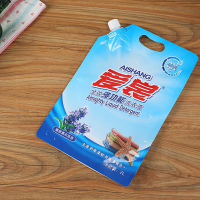 500Ml Çamaşır Tozu Paketleme Torbası Su Paketleme Torbası Köşe Bacası