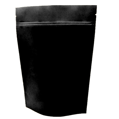 Alüminyum Folyo Isı Yalıtımı 16oz Zip Kilit Kılıfı Ambalajı 450g Mat Siyah Stand Up Kılıfı